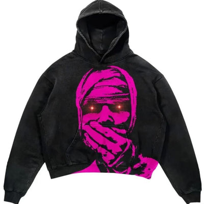 Punk Wind Ninja Printed Hoodies