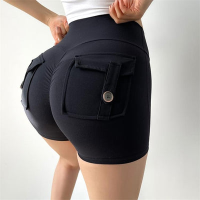 High Waist Workout Push Up Shorts