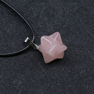 3D Six-pointed Star Necklace