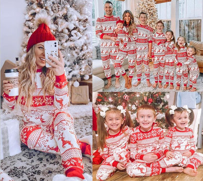 Christmas Pajamas Fall Family Set