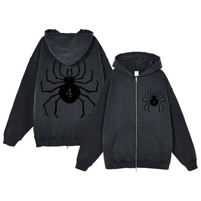 spider Zipper Hoodie